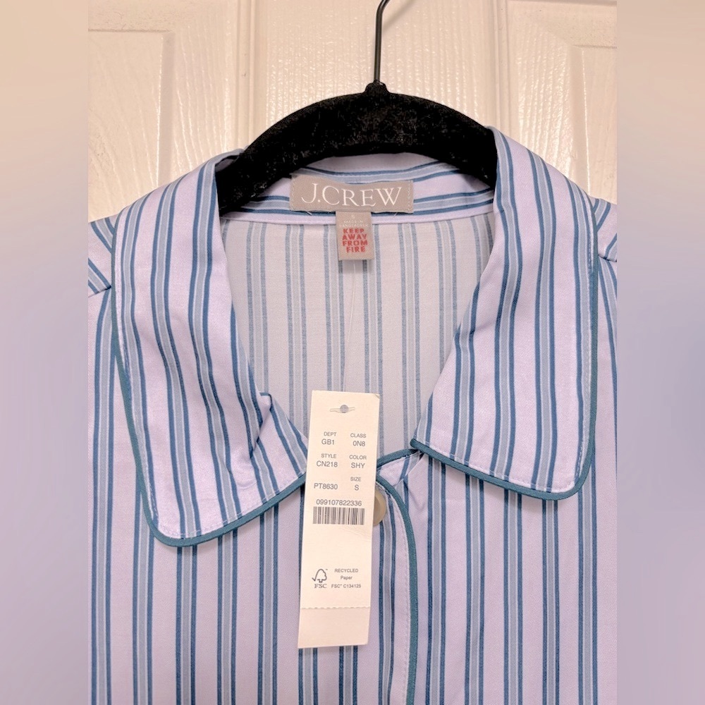 J.Crew Soft-Shine Long Sleeve Pajama Pant Set - Picture 7 of 12